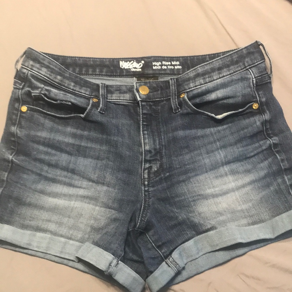 Hi Rise Jean Shorts